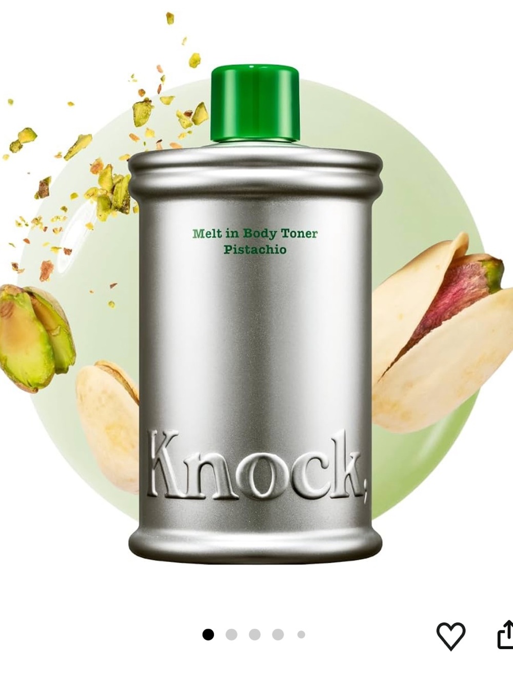 ✨NIB✨ Knock Melt-In Body Toner Pistachio, Milky Body Moisturizer with Ceramide